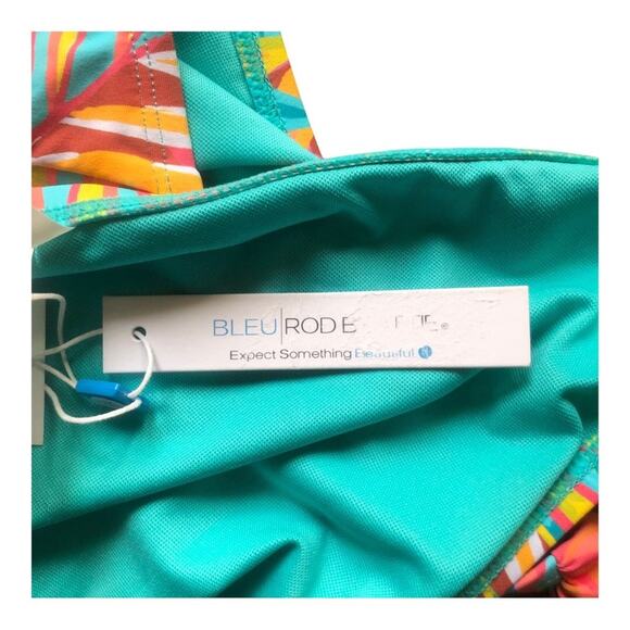 Bleu Rod Beattie NWT The Heat Is On Brief Tie Side Hipster Bikini Bottom Size 12 - Picture 9 of 13